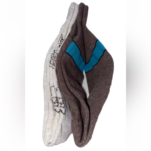 Scooby Doo Crew Socks 2 Pair Men 6-12 Brown Off-White w Collar Logo Mystery NEW! - Picture 6 of 12